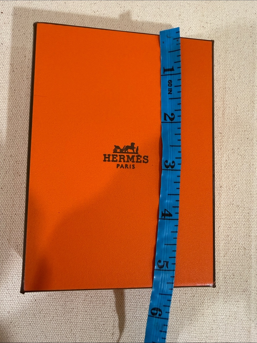 Hermès Orange empty Box - Black Logo Hermes necktie, Belt or a wallet gift box - Picture 5 of 5
